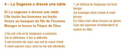 4la sagesse a dresse une table